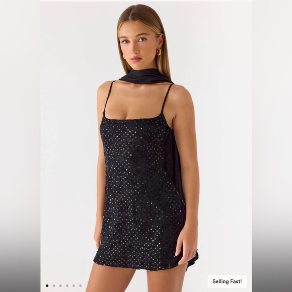 Peppermayo Dresses & Skirts - peppermayo black sequin mini dress